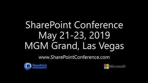 SharePoint Conference 2019 is BACK in 2019