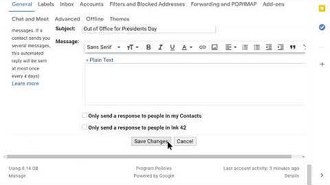 How to: Change default text in Gmail using Google Workspace for business