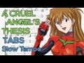 Neon Genesis Evangelion - A Cruel Angel's Thesis Opening Guitar Tutorial | Guitar Lesson Slow Tempo