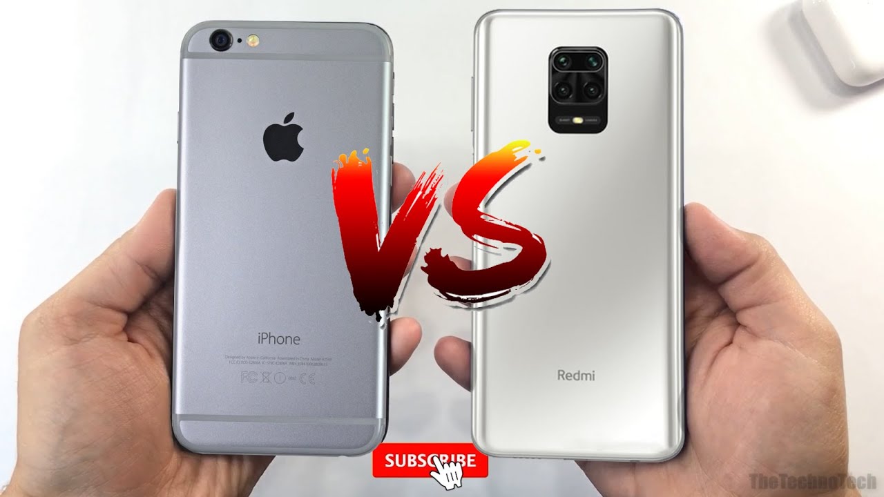 Redmi note 9s vs iPhone 6s Plus | Speed Test, Antutu - YouTube