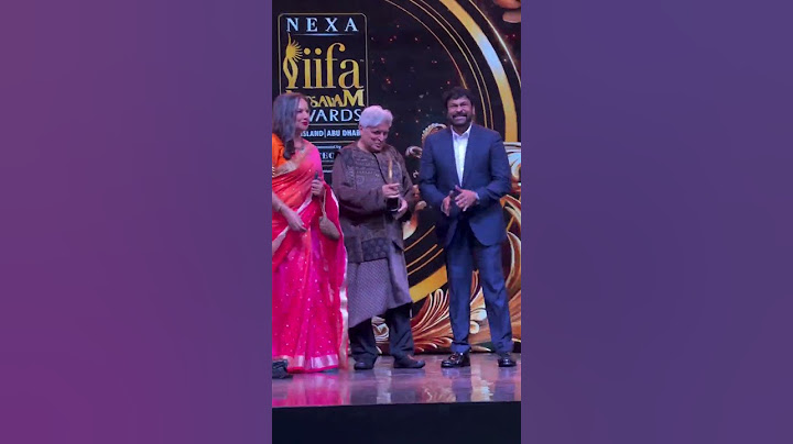 IIFA Utsavam 2024! Chiranjeevi  Achievement in Indian Cinema award from the legendary Javed Akhtar.