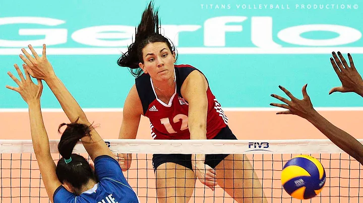 Kelly Murphy - Powerful Volleyball Spikes | FIVB W...