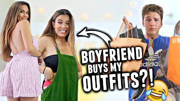 BOYFRIEND BUYS OUTFITS FOR GIRLFRIEND! Clothes Shopping Challenge 2017!