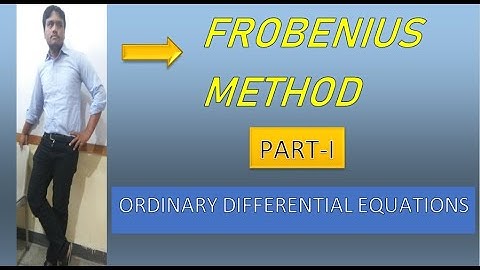 ||Ordinary Differential Equations|| Frobenius Method Cases Part{1} In English