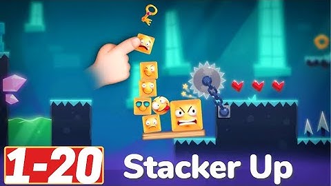Stacker Up Gameplay All Levels 1-20 Physics Puzzles Game App Walkthrough iOS Android 600