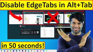 Disable Displaying Edge Tabs in Alt Tab