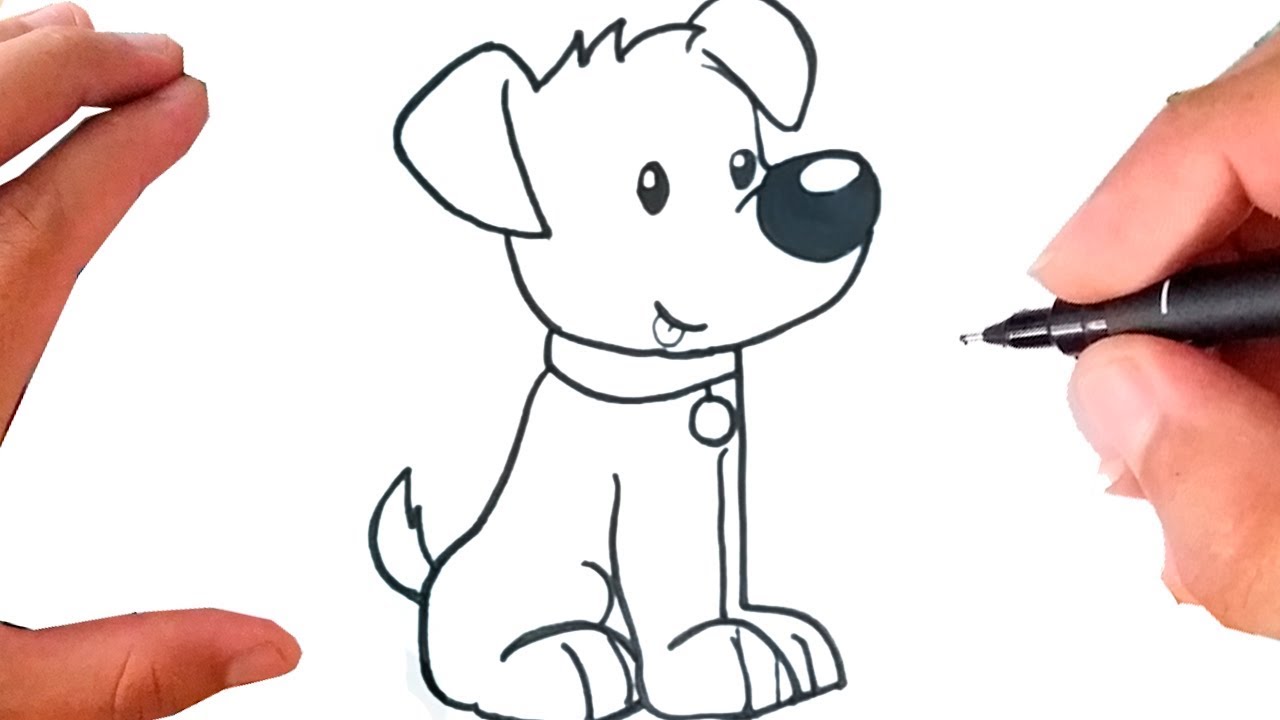 COMO DESENHAR UM CACHORRO KAWAII - COMO DESENHAR E PINTAR UM CACHORRO 