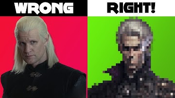 How House of the Dragon characters look according to the description from book  Created with AI