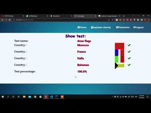application web with flags detection by django