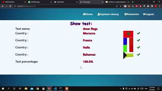 application web with flags detection by django