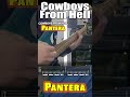 Cowboys From Hell - Pantera #shorts #guitartabs #guitarlesson