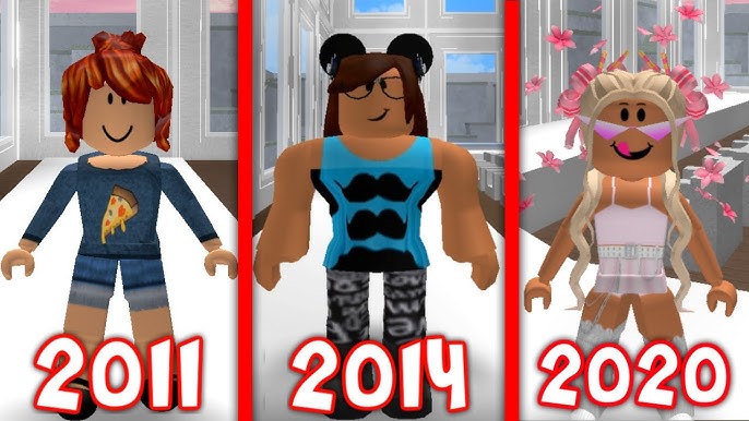 My Roblox Avatar Evolution Youtube - my roblox avatar evolution 2020