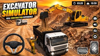 👷 Real City Road Construction Simulator 3D 🚧 | Heavy Excavator & Truck - Android Gameplay  screenshot 3