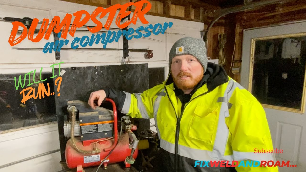 Found an air compressor stuck in a dumpster...Will it run again?