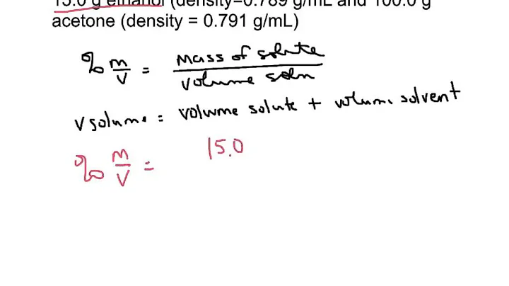 finding mass-volume percent