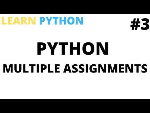 Learn python multiple assignments| Tutorial #3| Python programming for beginners | Cool Techy Guy