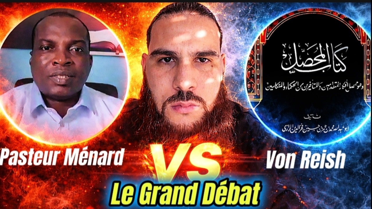 💢🛑 Pasteur Ménard qui devient un athé par manque d'arguments face à Von Reish. Débat Inter Religieux
