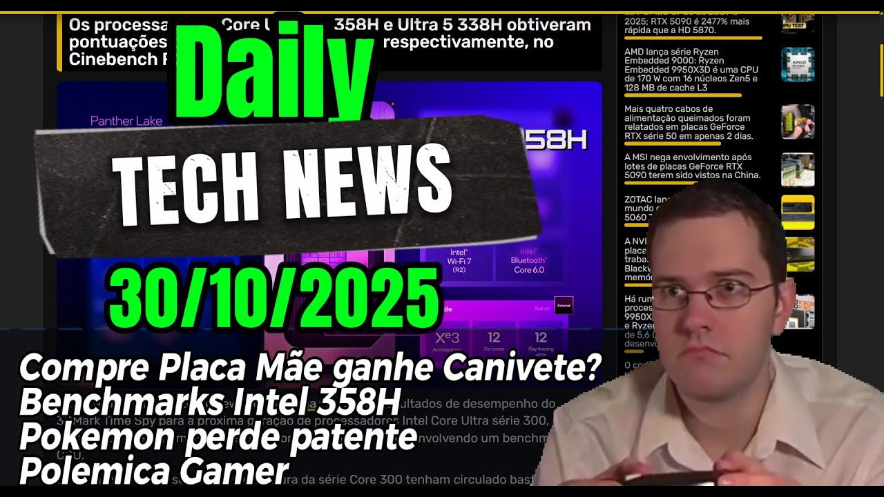 Patente do Pokemon é Rejeitada, Intel 358H vazados Compre Placa Mãe e ganhe Canivete