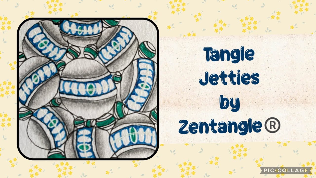 Tangle Jetties by Zentangle®️ Official Original patterns