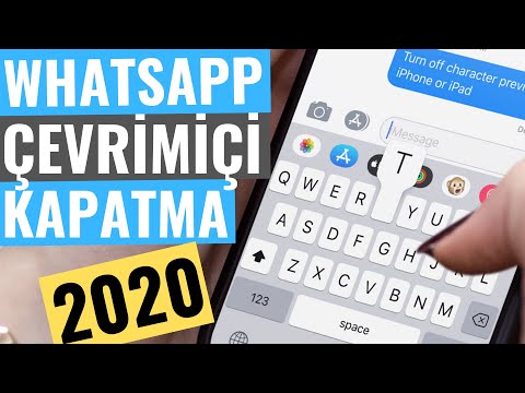 WHATSAPP ÇEVRİMİÇİ KAPATMA - ONLİNE GÖZÜKMEYİN