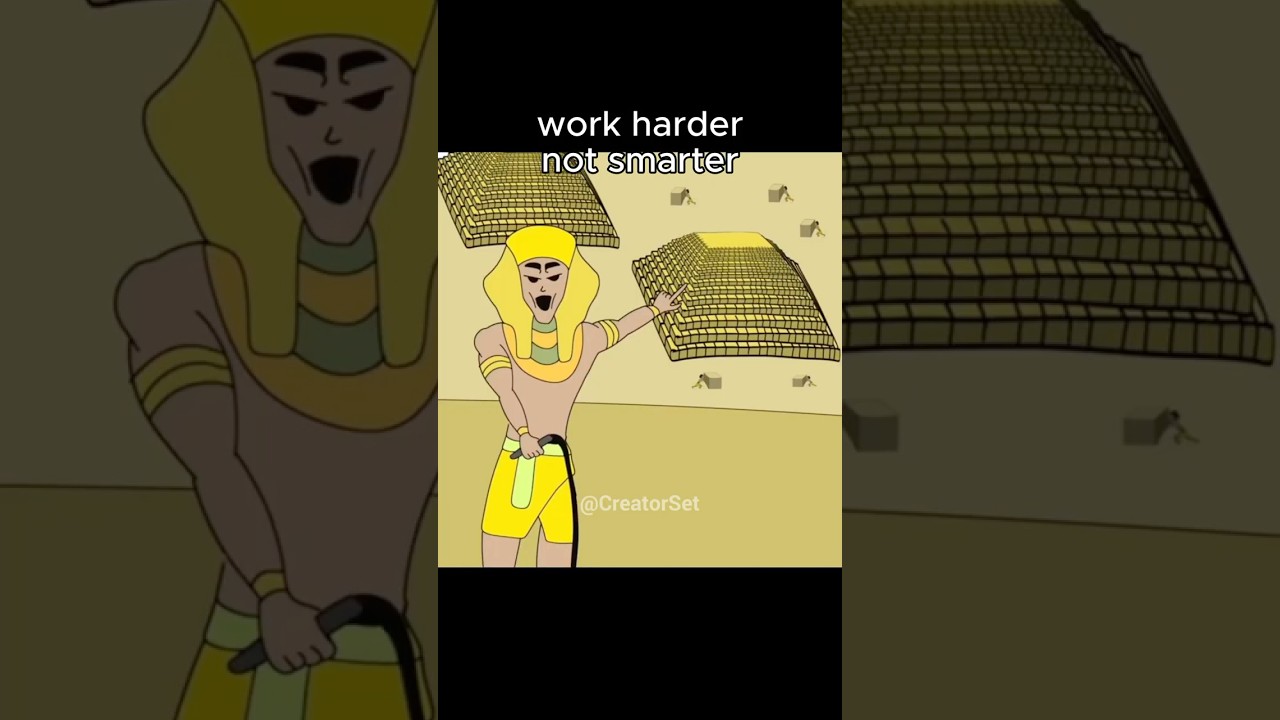 Work Harder Not Smarter 💪🧠 | Ancient Egyptian Pyramids