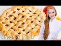 Classic Peach Pie with Cinnamon Crumble - The BEST Peach Pie Recipe!