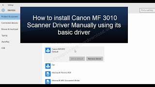 Download Canon Imageclass Mf3010 F162100 Driver I Sensys Series Free Printer Driver Download