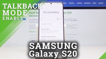 How to Enable Talkback in SAMSUNG Galaxy S20 – Activate / Deactivate Screen Reader