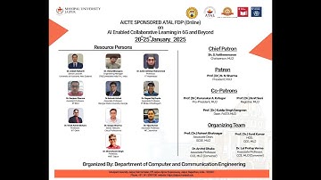 Day 6 Part-2 ATAL FDP on AI Enabled Collaborative Learning in 6G and Beyond