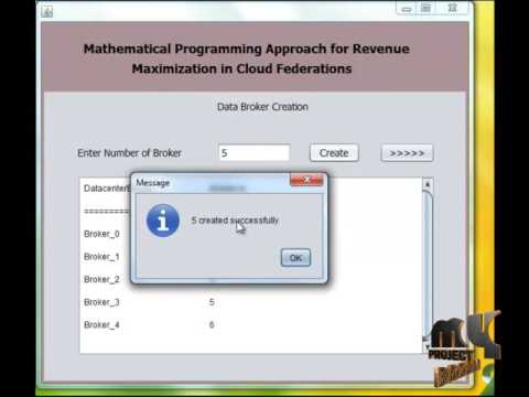 Mathematical Programming Approach for Revenue Maximization in Cloud Federations