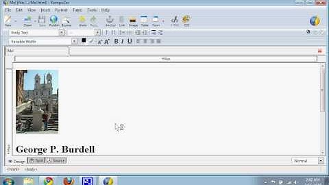 Making a Website Using Kompozer 5: Adding Links (final draft)