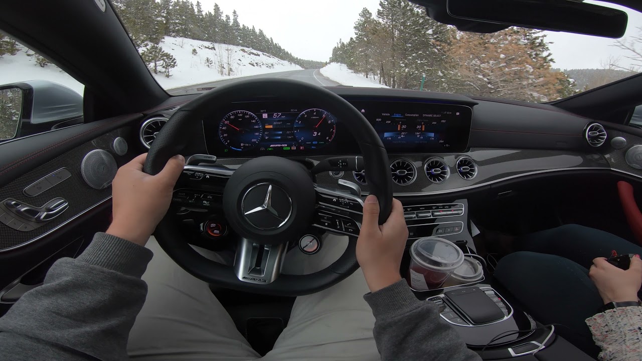 2021 Mercedes E53 AMG Coupe POV Singing At Redline On Mountain Roads