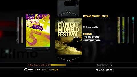 NFS: Shift 2 Unleashed - Modern C - Glendale Midfield Festival