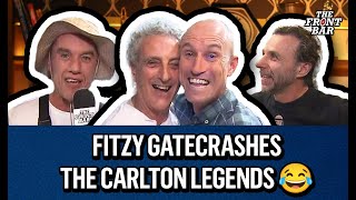 Fitzy gatecrashes Carlton legends at fish 'n chip shop 😂 | The Front Bar | 2023