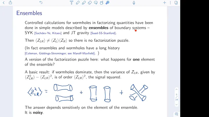 Wormholes without averaging - S. Shenker