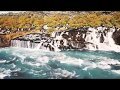 Исландия. Водопад Хрёйнфоссар (Hraunfossar)