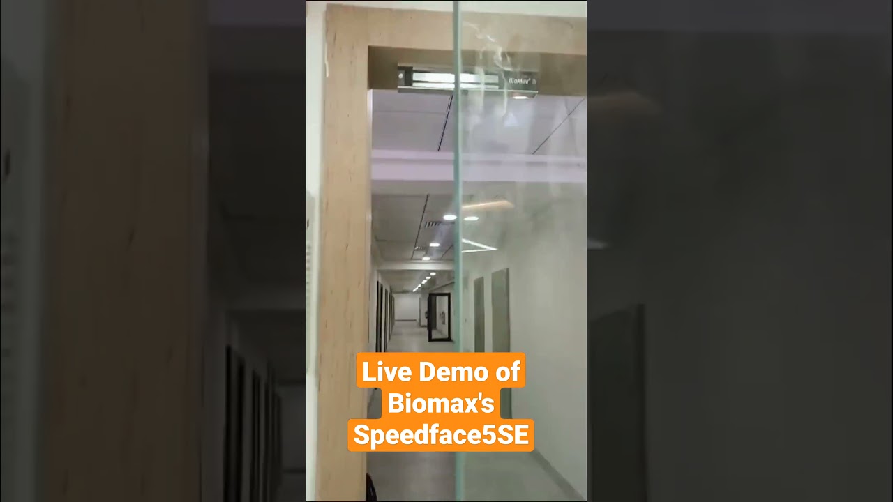 Live demo of Biomax's Speedface5SE device with Access Control