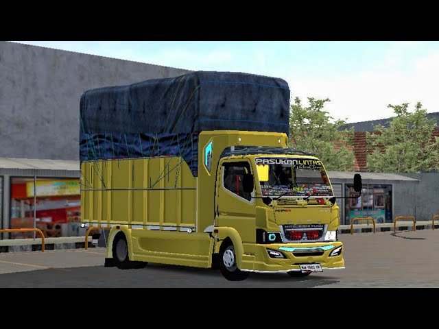 MOD BUSSID TRUK GAYOR SUSPENSI OLENG || SHARE LIVERY POLOS MOD TRUCK CANTER MUKHLAS S6 AHJ SQUAD class=