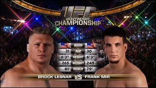 Brock Lesnar vs  Frank Mir UFC 100000000 4340317