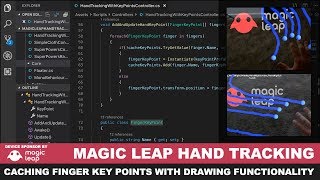 AR Hand Tracking with Magic Leap - Drawing with Key Point Spheres and A Trail Renderer screenshot 3