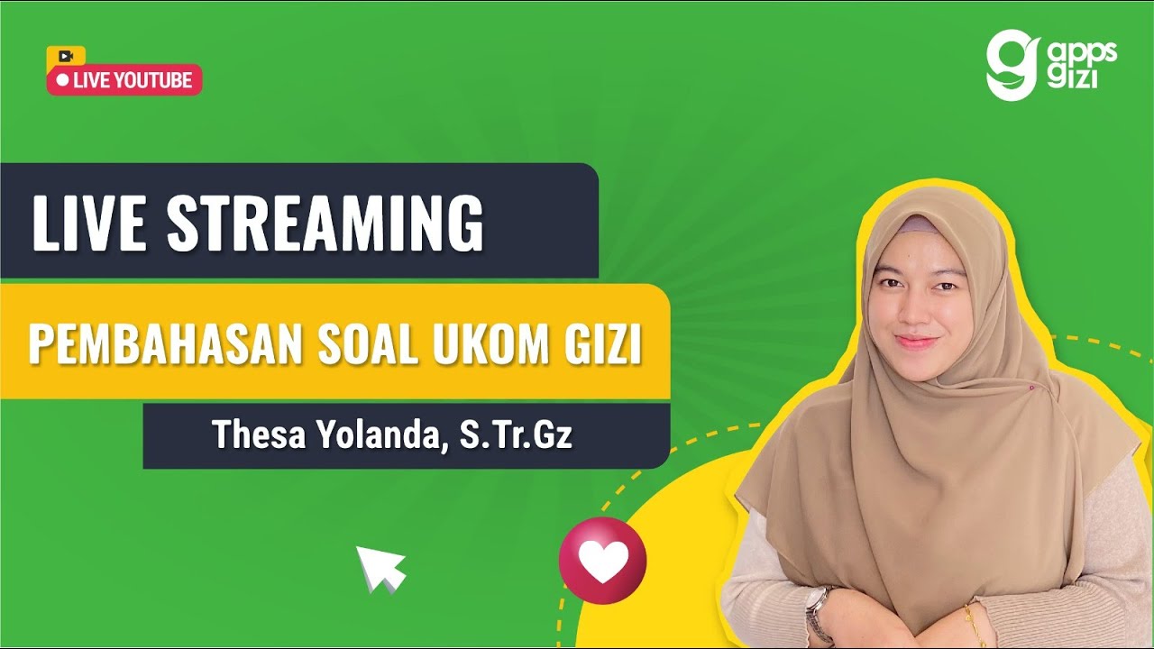 LIVE STREAMING PEMBAHASAN SOAL UKOM GIZI PERIODE 1 TAHUN 2023 (PART 2)