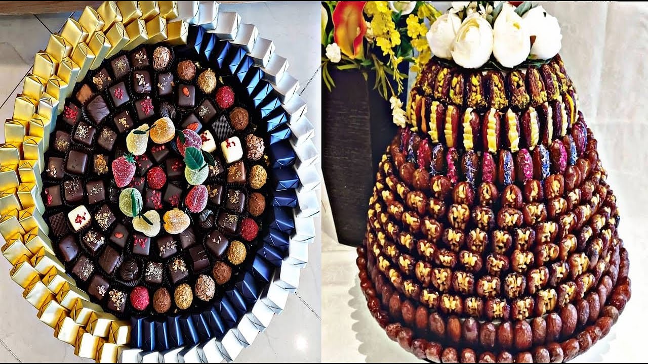 تمر بريستيج معمر بأشكال مختلفة مع طرق تقديم راقية و ملكية dattes prestige