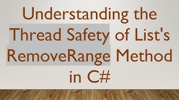 Understanding the Thread Safety of List