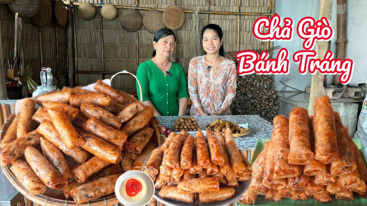 Cách để CHẢ GIÒ vỏ giòn rụm nhân thơm ngon quá dễ dàng với loại bánh tráng này 