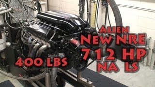 Less than 400 Pounds!  Important New 712 HP NA Chevy 474 CI LS.  Tom Nelson.  Nelson Racing Engines.