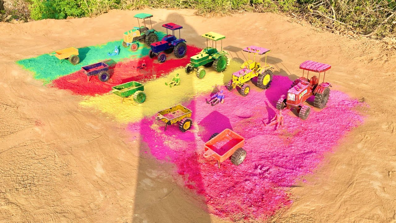 Hulk Bhai Ki Colorful Tractor Holi |  Kids Fun Holi Celebration🚜🌈🎨