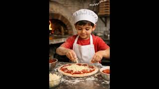 කැම පිසින ළමයා ai cook PixVerse V5 6 Transition 360P Make a video of