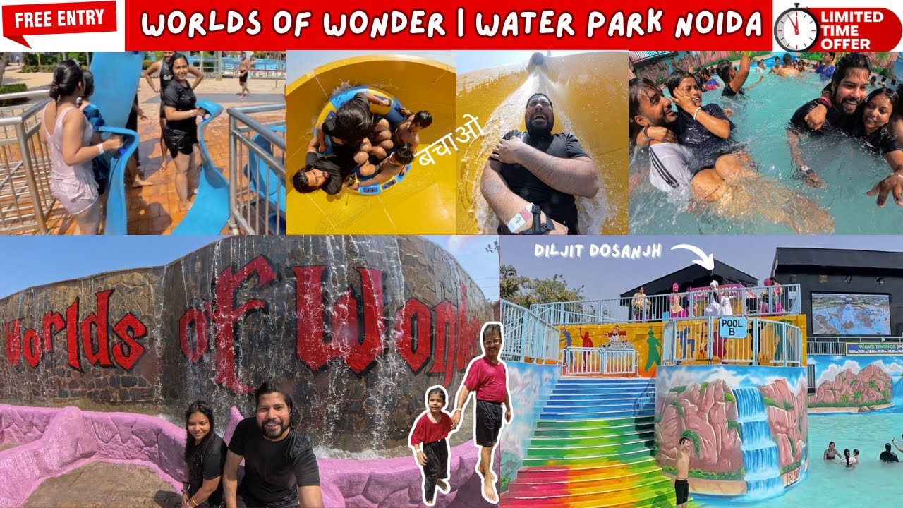WOW Water Park | Worlds of Wonder Water Park Noida 🌊🎢💦 