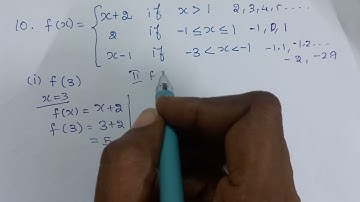 10th maths exercise 1.4 - 9 ##if the function f is defined by f(x)=