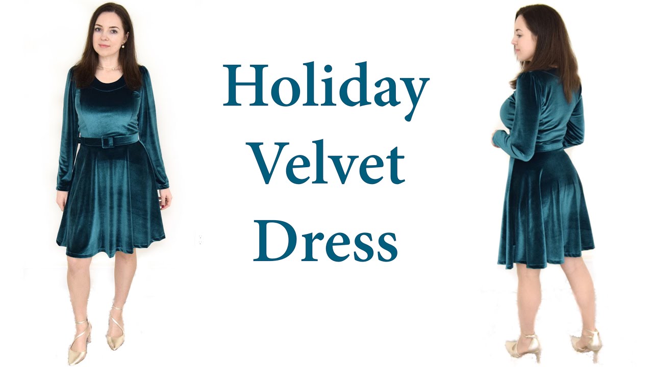Making a velvet dress. YouTube